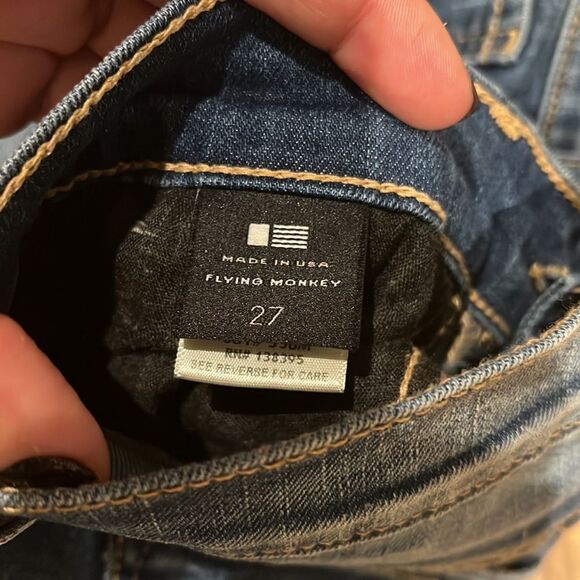 FLYING MONKEY | Denim Daze Rip Skinny Jeans | Size 27 - Picture 3 of 6